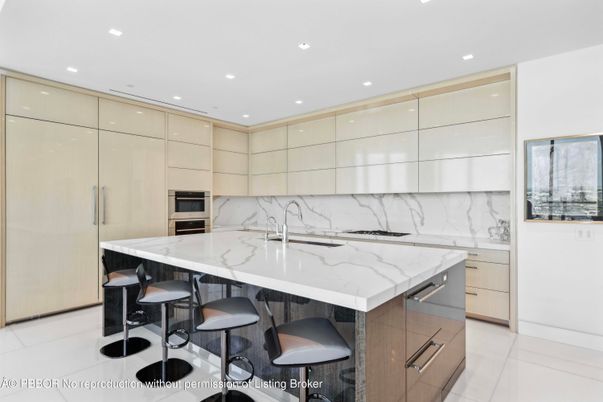 Interior, Kitchen, Marble Walls, Recessed Lighting