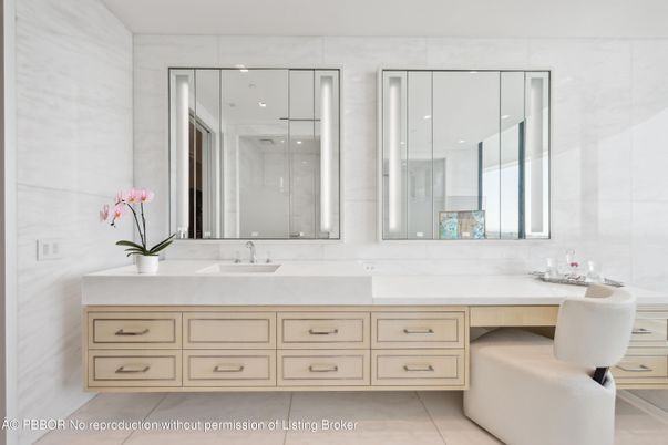 Bathroom, Dual Sink Vanities, Glass Shower, Interior