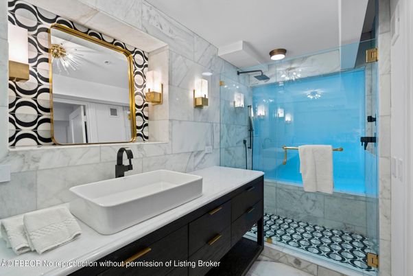 Bathroom, Glass Shower, Interior, Marble Walls