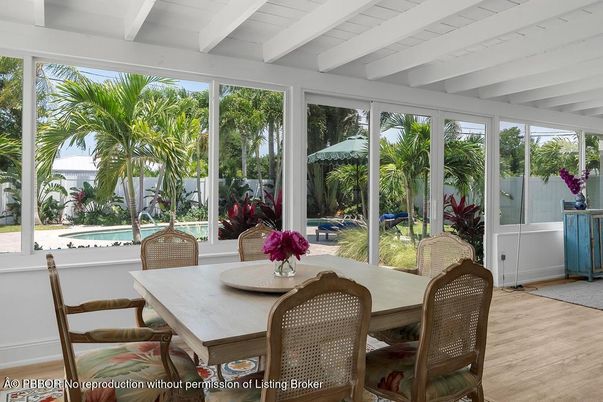 Dining room, Interior, Sun Room, Wood Texture Flooring