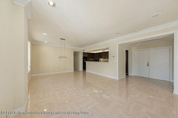 Empty room, Interior, Kitchen, Pendant Lights, Recessed Lighting
