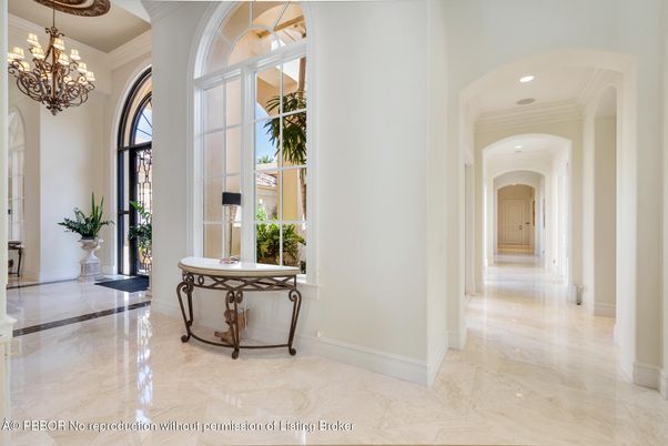 Chandelier, Interior, Marble, Recessed Lighting