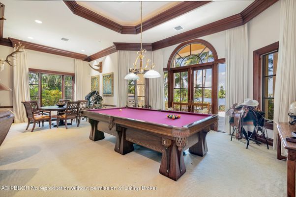 Billiard Table, Dining room, Game Room, Interior, Pendant Lights, Recessed Lighting