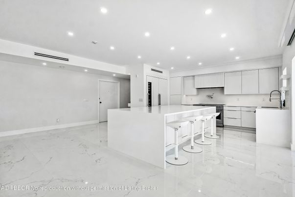 Interior, Kitchen, Marble, Recessed Lighting