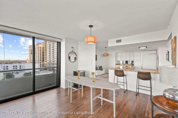 Interior, Kitchen, Pendant Lights, Wood Texture Flooring