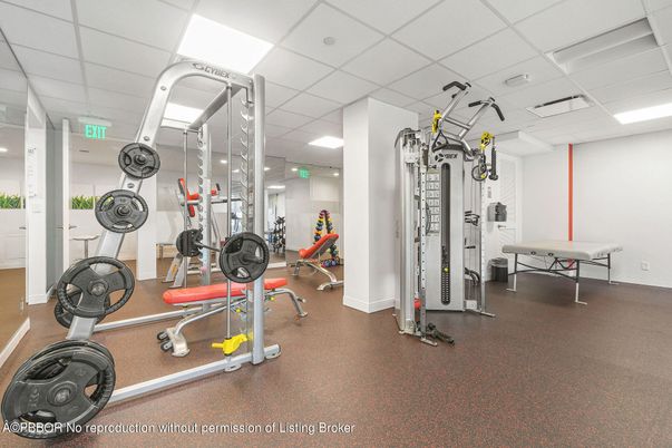 Fitness Equipment, Interior, Recessed Lighting