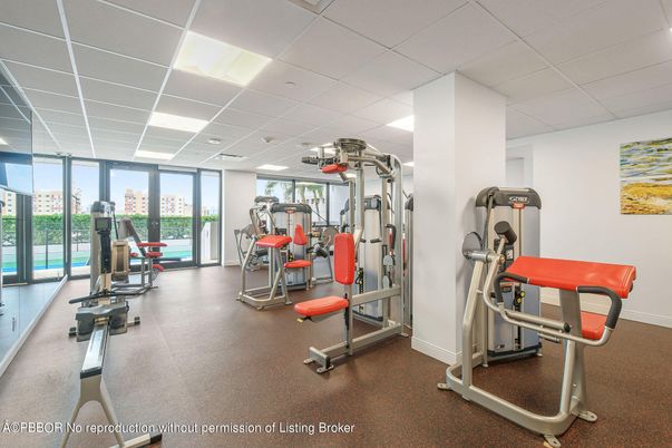 Fitness Equipment, Gym, Interior, Recessed Lighting