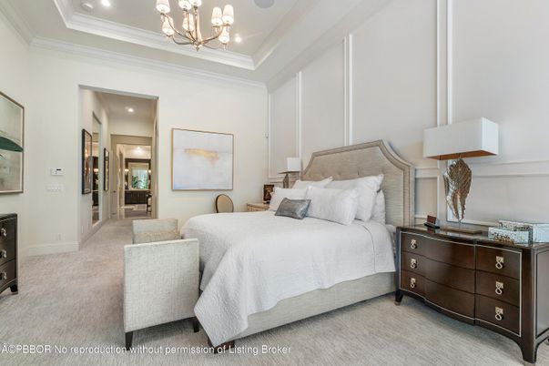Bedroom, Chandelier, Interior, Recessed Lighting