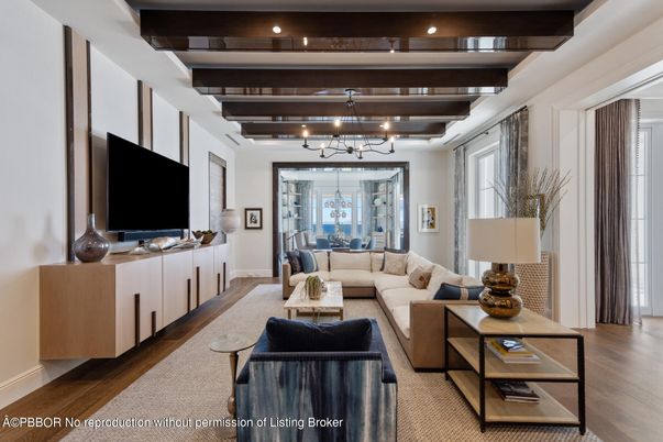 Interior, Living room, Recessed Lighting, Wooden Beams, Wood Texture Flooring