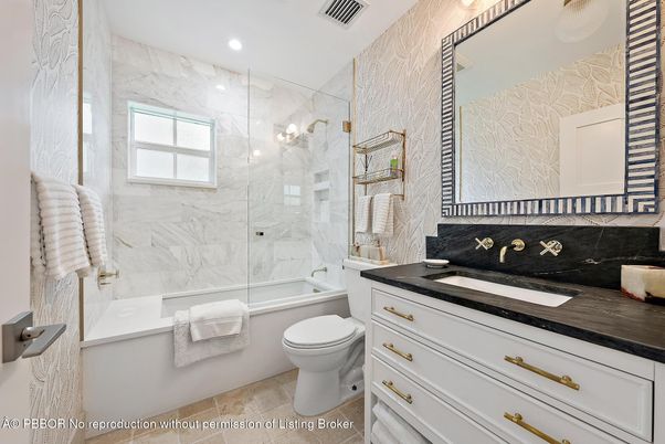 Bathroom, Glass Shower, Interior, Marble Walls, Recessed Lighting