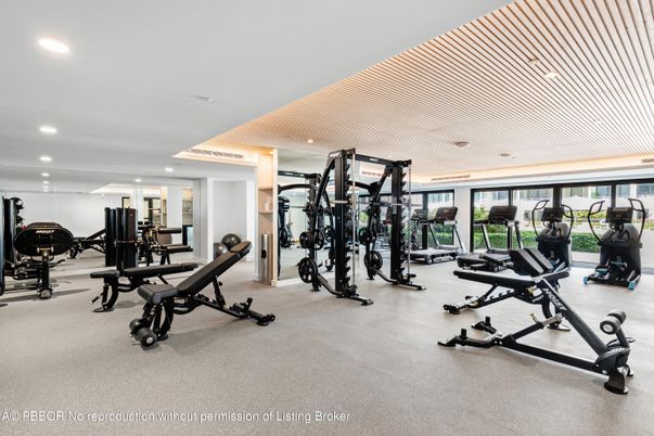 Fitness Equipment, Gym, Interior, Recessed Lighting