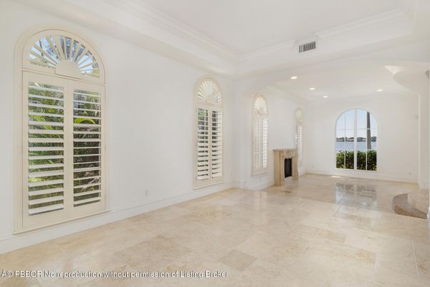 Empty room, Fireplace, Interior, Recessed Lighting