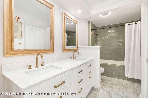 Bathroom, Dual Sink Vanities, Glass Shower, Interior, Marble, Recessed Lighting
