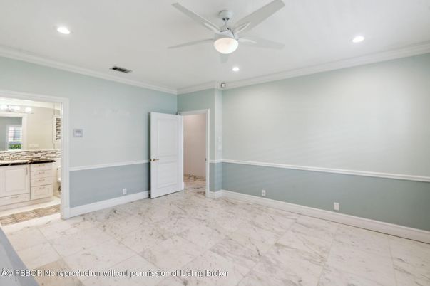 Bathroom, Empty room, Interior, Marble, Recessed Lighting