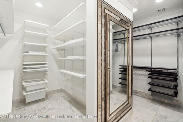 Interior, Marble, Recessed Lighting, Walk-in Closets