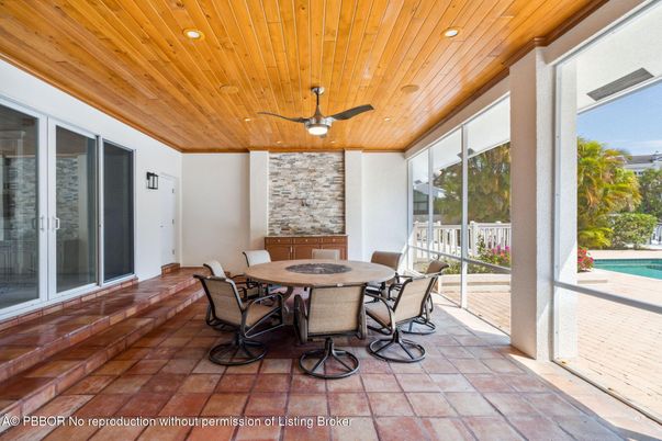 Exterior, Recessed Lighting, Sun Room, Wooden Ceilings