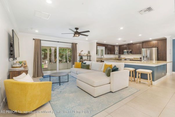 Interior, Kitchen, Living room, Recessed Lighting, Stainless Steel Appliances