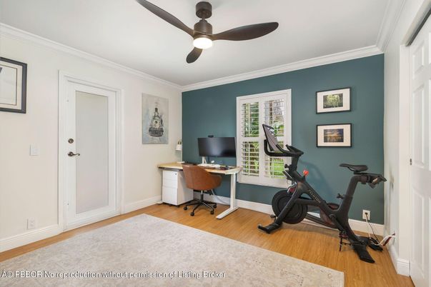 Fitness Equipment, Home Office, Interior, Wood Texture Flooring