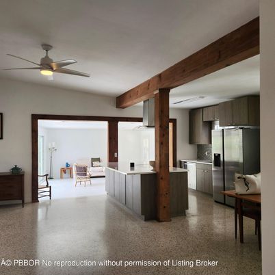 Interior, Kitchen, Stainless Steel Appliances, Wooden Beams