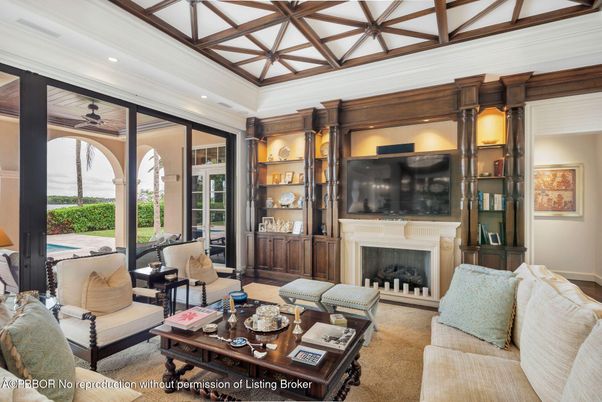 Fireplace, Interior, Living room, Recessed Lighting