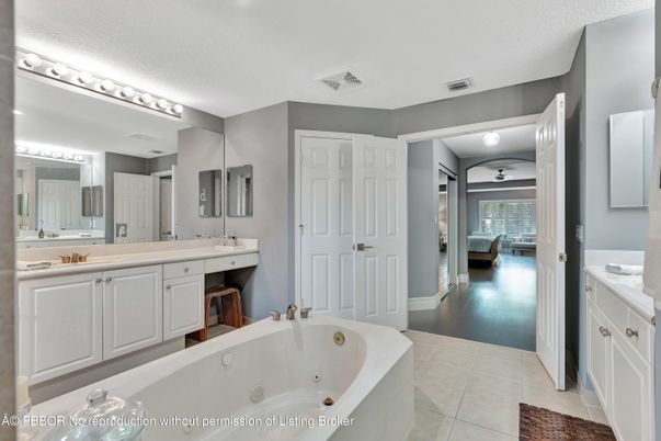 Bathroom, Dual Sink Vanities, Interior, Wood Texture Flooring