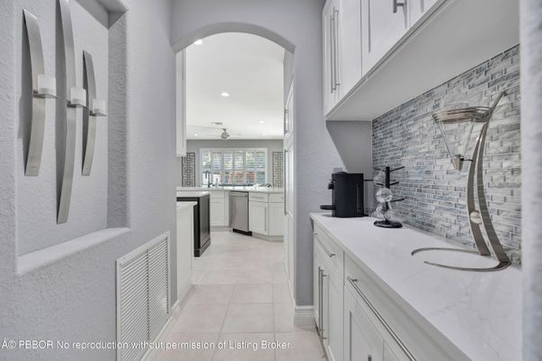 Interior, Kitchen, Recessed Lighting, Stone Walls