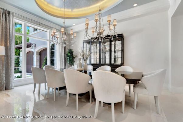 Chandelier, Dining room, Interior, Recessed Lighting