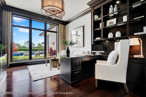 Home Office, Interior, Wood Texture Flooring