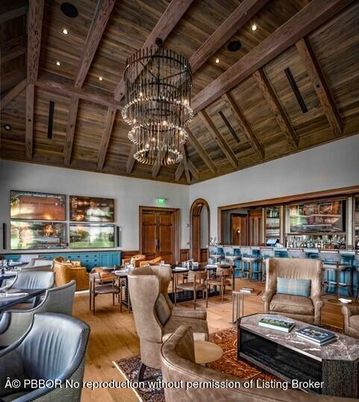 Chandelier, Interior, Living room, Recessed Lighting, Wooden Beams, Wooden Ceilings, Wood Texture Flooring