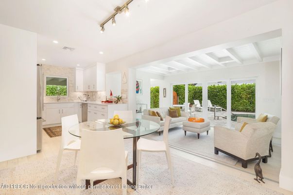 Dining room, Interior, Kitchen, Living room, Recessed Lighting