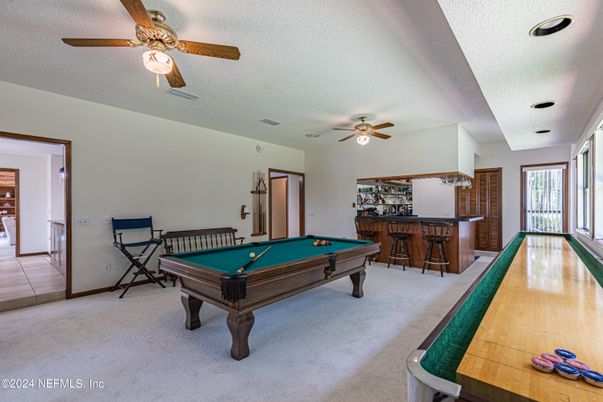 Billiard Table, Game Room, Interior