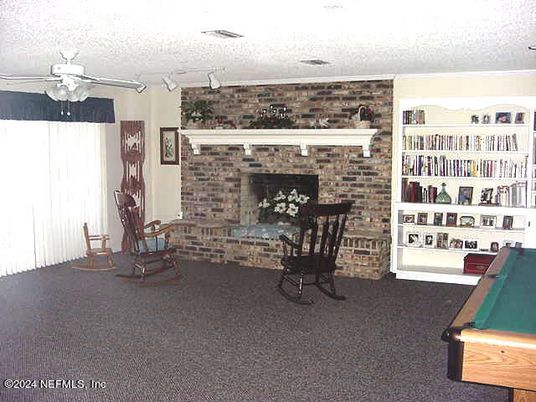 Fireplace, Interior, Stone Walls