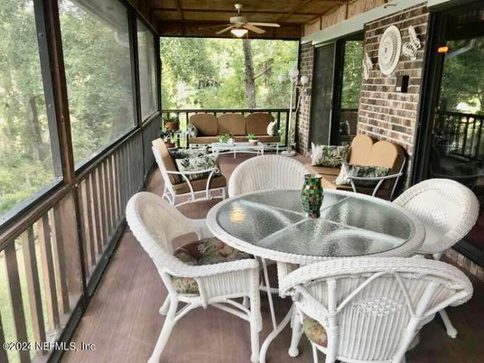 Dining room, Interior, Sun Room, Wood Texture Flooring