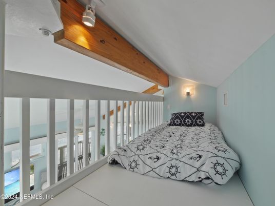 Bedroom, Interior, Wooden Beams