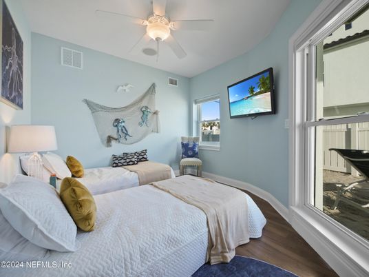 Bedroom, Interior, Wood Texture Flooring