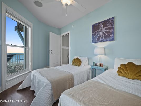 Bedroom, Interior, Water, Wood Texture Flooring
