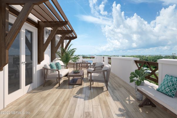 Exterior, Water, Wood Texture Flooring