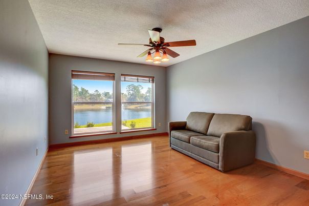 Empty room, Interior, Water, Wood Texture Flooring