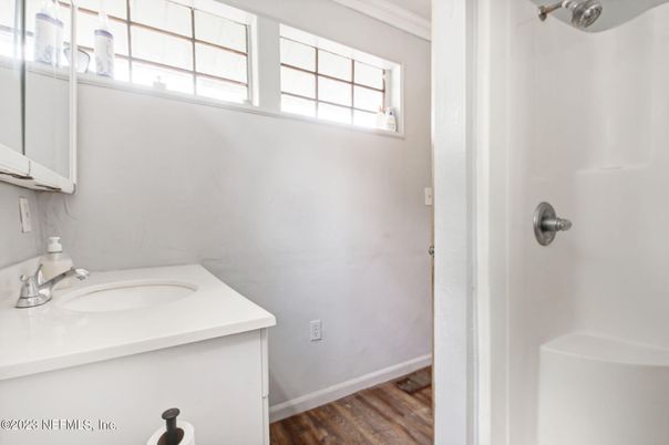 Bathroom, Interior, Wood Texture Flooring
