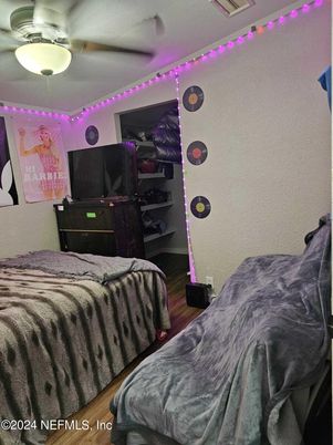 Bedroom, Interior, Wood Texture Flooring