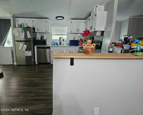 Interior, Kitchen, Wood Texture Flooring