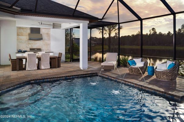 Dining room, Glass Ceilings, Interior, Pool, Sun Room, Water