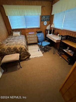 Bedroom, Home Office, Interior, Wooden Walls