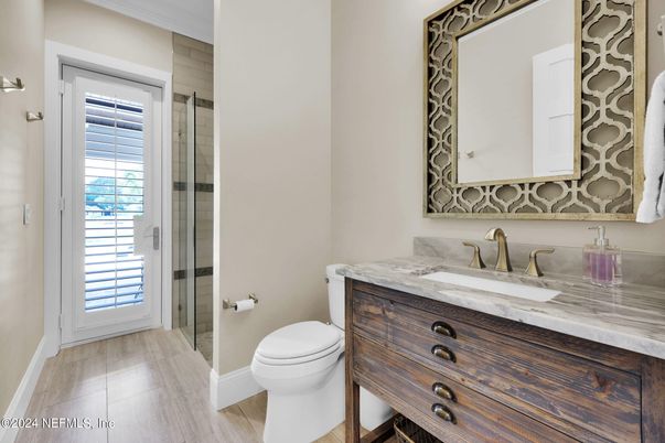 Bathroom, Glass Shower, Interior