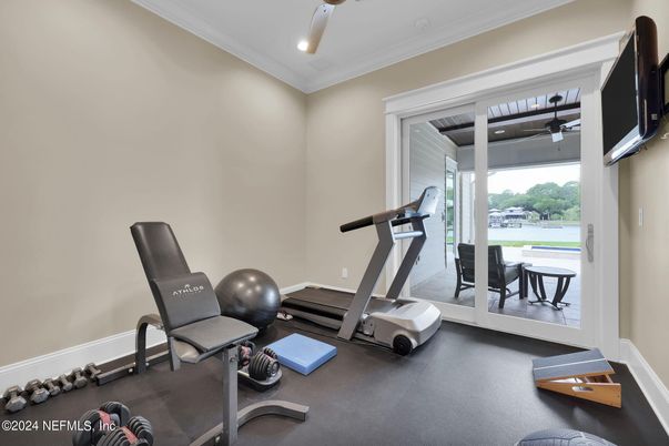 Fitness Equipment, Interior, Recessed Lighting