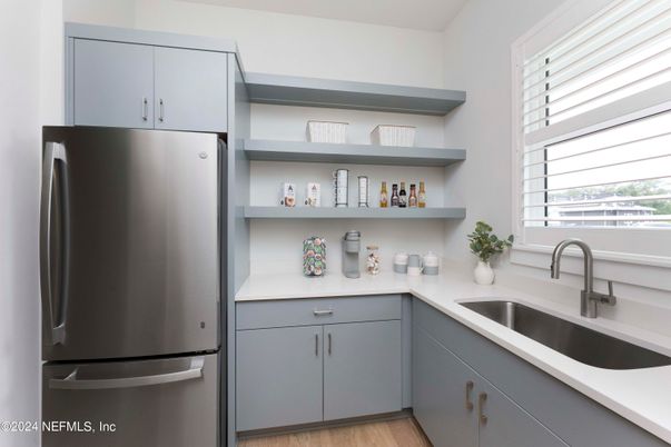 Interior, Kitchen, Wood Texture Flooring