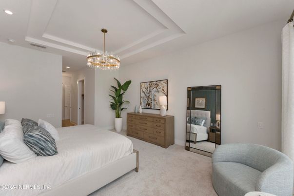Bedroom, Chandelier, Interior, Recessed Lighting