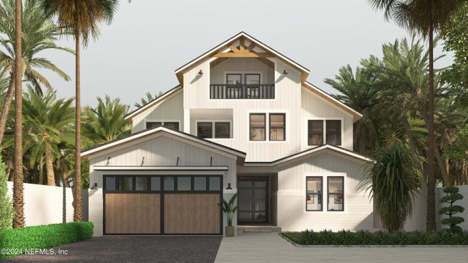 Attached, Exterior, Facade, Farmhouse