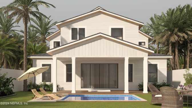 Exterior, Facade, Pool, Farmhouse