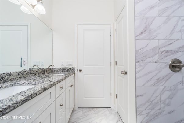 Bathroom, Dual Sink Vanities, Interior, Marble, Marble Walls